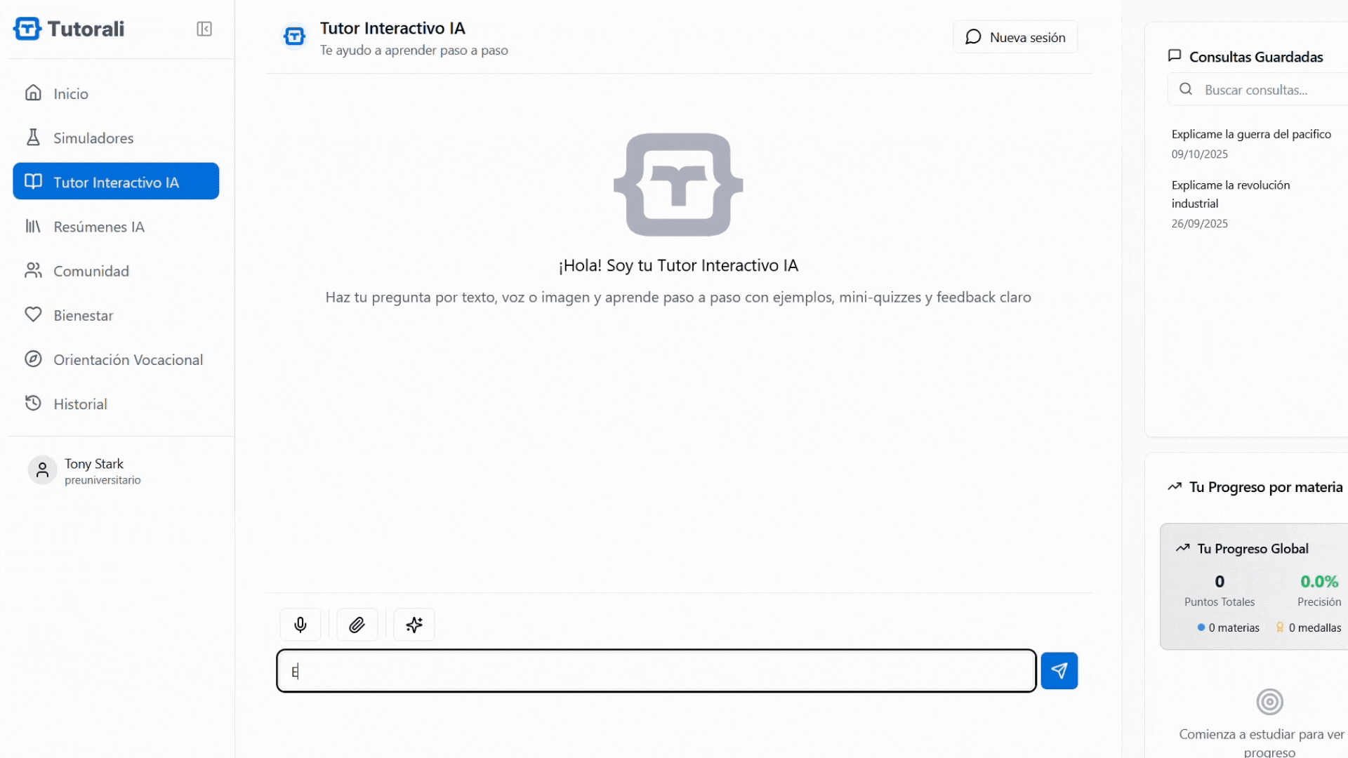 Tutorali Aprendizaje Inteligente